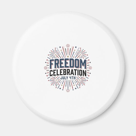 Aimant Célébration de la liberté 4 juillet conception de (Devant)