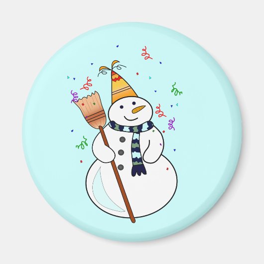 Aimant Célébration de l'aimant Snowman (Devant)