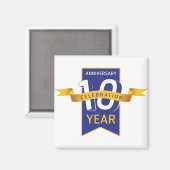 Aimant Célébration de l'année du 10e anniversaire (Recto/Verso)