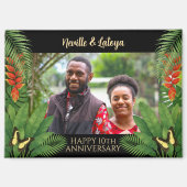 Aimant Célébration de mariage tropical jamaïcain Ajouter (Recto)