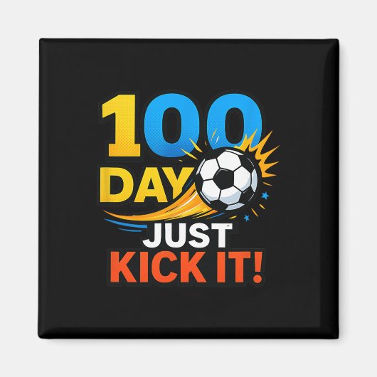 Aimant Célébration de Soccer Blast Just Kick It! 100 jour (Devant)