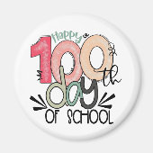 Aimant célébration des 100 jours d'école (Devant)