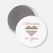 Aimant Célébration du 50e anniversaire du Mariage (Recto/Verso)
