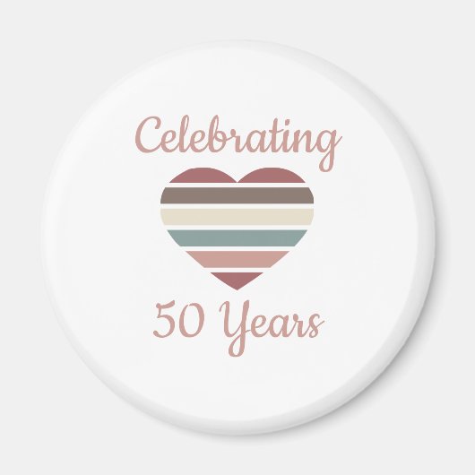 Aimant Célébration du 50e anniversaire du Mariage (Devant)