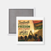 Aimant Célébration du Juneteenth (Recto/Verso)