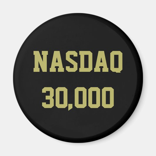 Aimant Célébration du marché boursier NASDAQ 30000 (Devant)