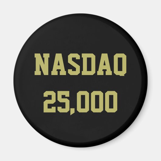 Aimant Célébration du NASDAQ 25000 en Bourse (Devant)