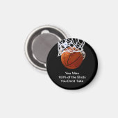 Aimant Célèbre Citation Motivationnelle Basketball (Recto/Verso)