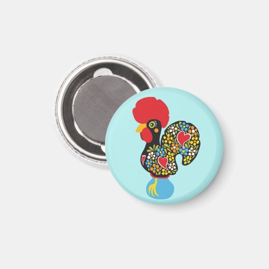 Aimant Célèbre coq de Barcelos Nr 06 (Recto/Verso)