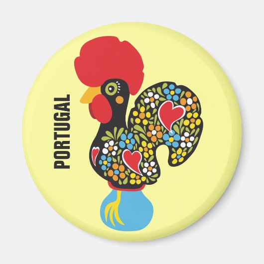 Aimant Célèbre coq de Barcelos Nr 06 (Devant)