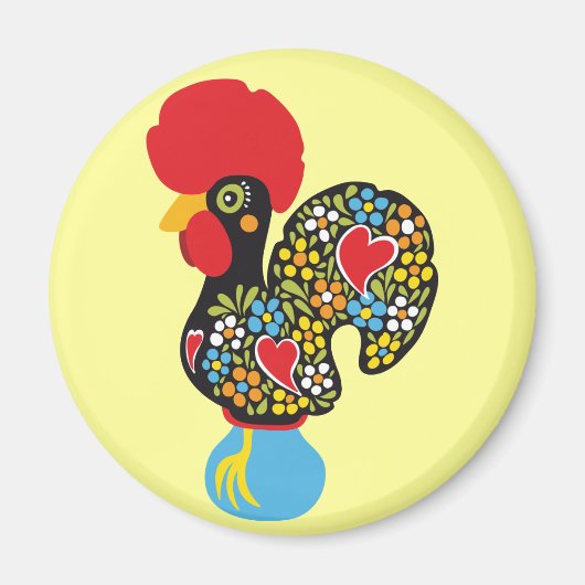 Aimant Célèbre coq de Barcelos Nr 06 (Devant)
