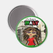 Aimant Célèbre en Italie Diva (Recto/Verso)