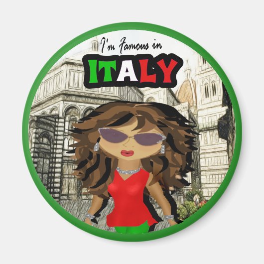 Aimant Célèbre en Italie Diva (Devant)