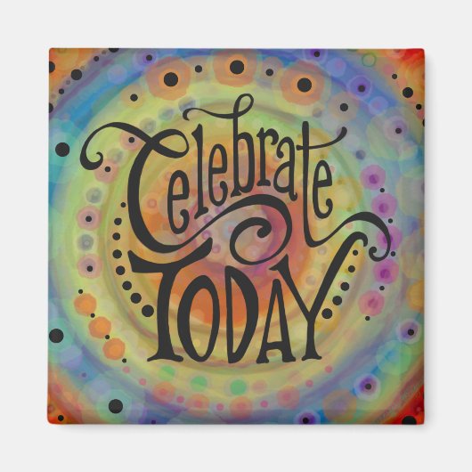 Aimant Célébrer aujourd'hui (Devant)