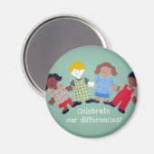 Aimant Célébrez Nos Différences ! (Recto/Verso)
