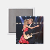 Aimant Célébrité et homme politique embrassant (Recto/Verso)