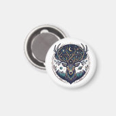 Aimant Celestial Deer Mystical Moon & Star Art Stag (Recto/Verso)