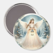Aimant Celestial Winter Angel Lantern of Hope (Recto/Verso)