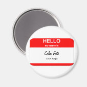 Aimant Celia Fate, juge à la Cour (Recto/Verso)