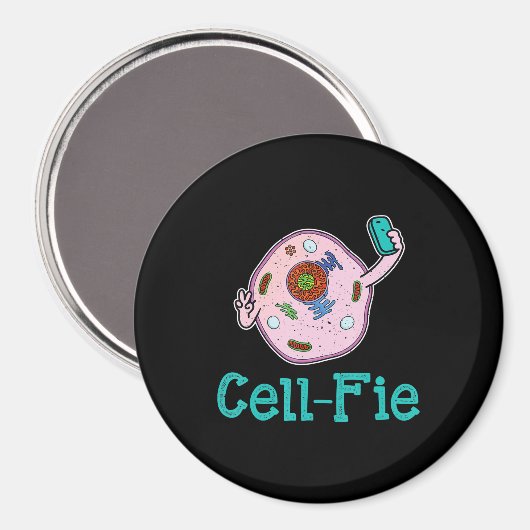 Aimant Cell-Fie Funny Biologie Science Pun enseignant cad (Recto/Verso)
