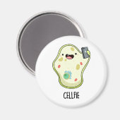 Aimant Cellfie Funny Biologie Selfie Pun (Recto/Verso)