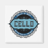 Aimant Cello Best Music Note Circle (Devant)