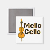 Aimant Cello Décontracté (Recto/Verso)