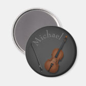 Aimant Cello et bow Whimsical Custom Classical Musician's (Recto/Verso)