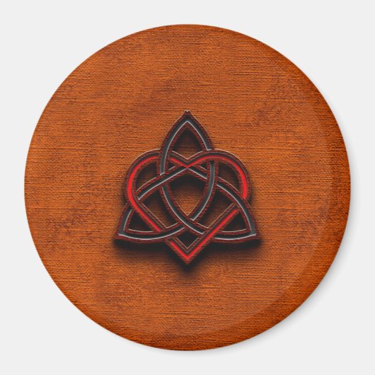 Aimant Céltic Knotwork Valentine Heart Canvas Texture 1 (Devant)