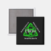 Aimant Celtic Trinity Kno Prière chrétienne de Saint-Patr (Recto/Verso)