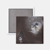 Aimant Cendres de cendres sur le volcan Shiveluch en Russ (Recto/Verso)