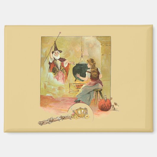 Aimant Cendrillon et sa marraine fée (Recto)