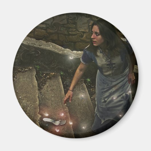 Aimant Cendrillon perd sa chaussure (Devant)