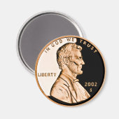Aimant Cent Lincoln 2002 Classique (Recto/Verso)