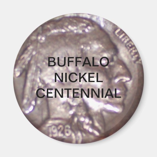 Aimant Centenaire du Buffalo Nickel (Devant)