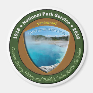 Aimant centennal Yellowstone 3 de parc national po
