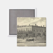 Aimant Centennial Hotel, Tecumseh et Neb, Nebraska (Recto/Verso)
