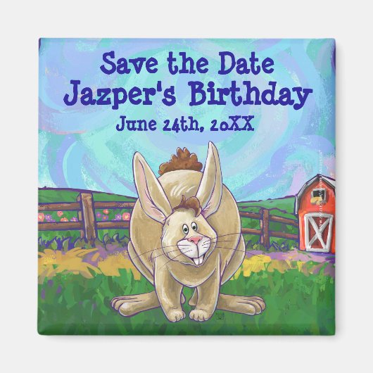 Aimant Centre de la fête du lapin (Devant)