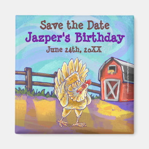 Aimant Centre de la fête du poulet