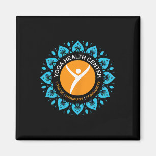 Aimant Centre de santé de yoga Conception heureuse commen