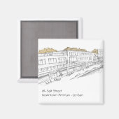 Aimant Centre-ville d'Amman - Jordanie (Recto/Verso)