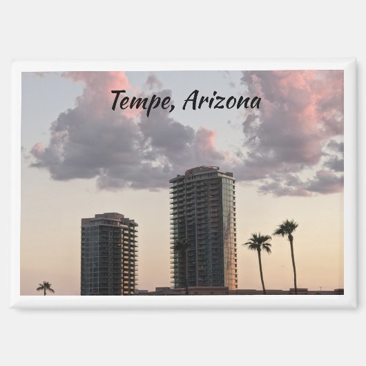 aimant - centre-ville de Tempe, Arizona au coucher (Recto)