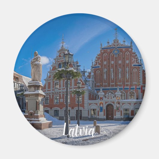 Aimant Centre-ville historique de Riga, Lettonie (Devant)