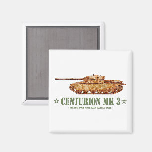 Aimant Centurion MK 3 Tank British MBT de guerre froide