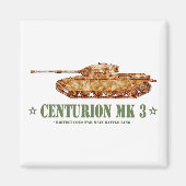 Aimant Centurion MK 3 Tank British MBT de guerre froide (Devant)