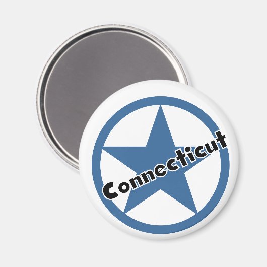 Aimant Cercle Connecticut (Recto/Verso)