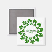 Aimant Cercle De L'Aimant Shamrock (Recto/Verso)