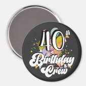 Aimant Cercle de l'équipage de 40 fêtes de l'équipage du  (Recto/Verso)