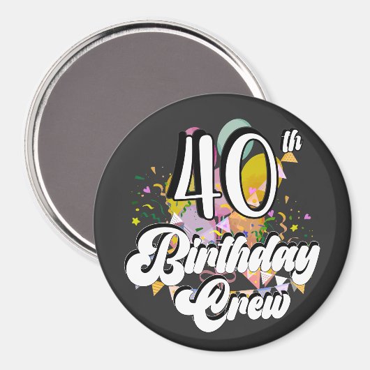 Aimant Cercle de l'équipage de 40 fêtes de l'équipage du  (Recto/Verso)