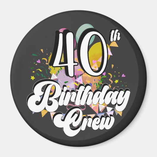 Aimant Cercle de l'équipage de 40 fêtes de l'équipage du  (Devant)